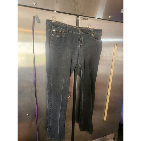 COOGI Jeans Womens 20W 40x30 Straight Leg Raw Hem - Picture 11 of 16